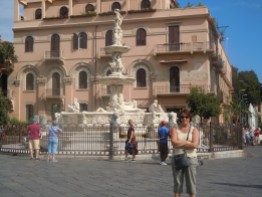 Outside Messina Cathedral